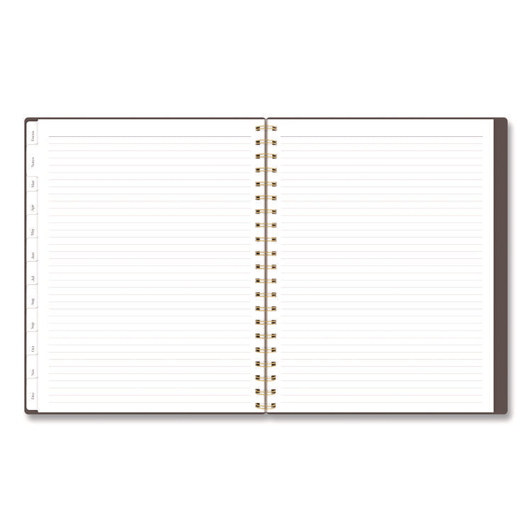 Workstyle Weekly/Monthly Planner, 11 x 9.38, Brown/Gold Cover, 12-Month (Jan to Dec): 2025