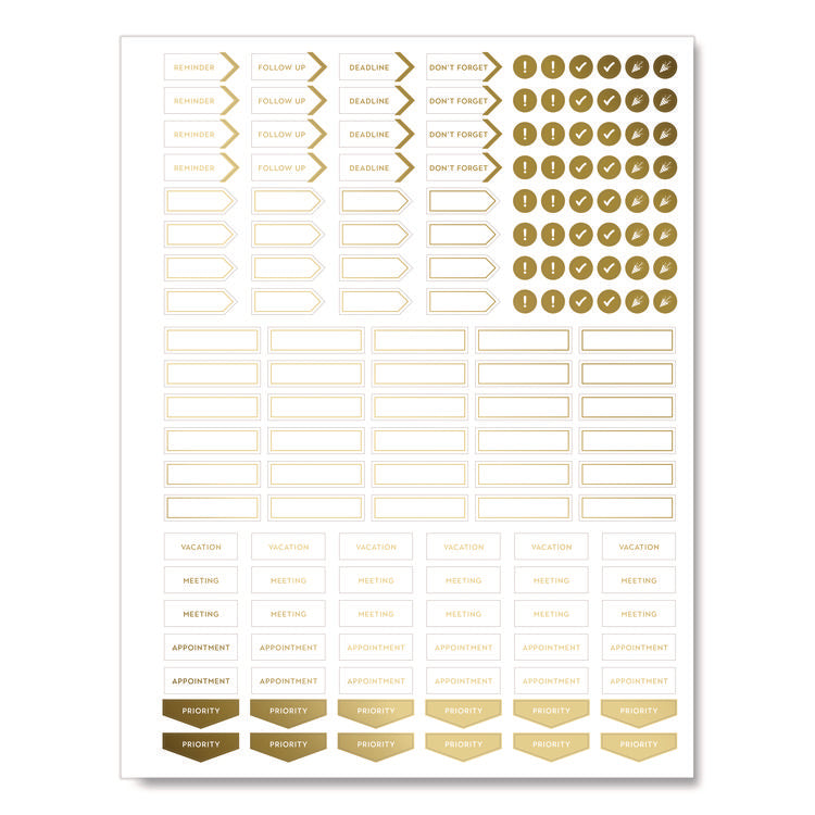 Workstyle Weekly/Monthly Planner, 11 x 9.38, Brown/Gold Cover, 12-Month (Jan to Dec): 2025