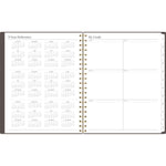 Workstyle Monthly Poly Planner, Geometric Artwork, 11 x 8.5, Java Brown/Gold Cover, 12-Month (Jan to Dec): 2025