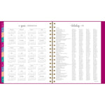 Harmony Weekly/Monthly Poly Planner, 8.88 x 7.69, Purple/Gold Cover, 13-Month (Jan to Jan): 2025 to 2026