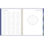 Badge Geo Weekly/Monthly Planner, 11 x 9.25, Purple/Gold Cover, 13-Month (Jan to Jan): 2025 to 2026
