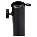 Umbrella Base, Round, Concrete, 33 lb Capacity, 18 x 18 x 13.5, Black