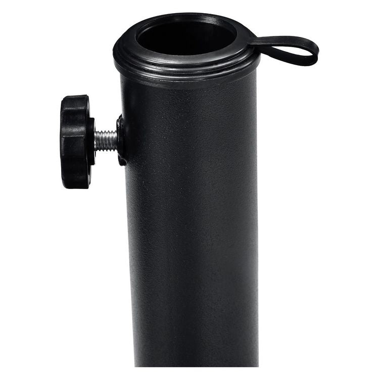Umbrella Base, Round, Concrete, 33 lb Capacity, 18 x 18 x 13.5, Black
