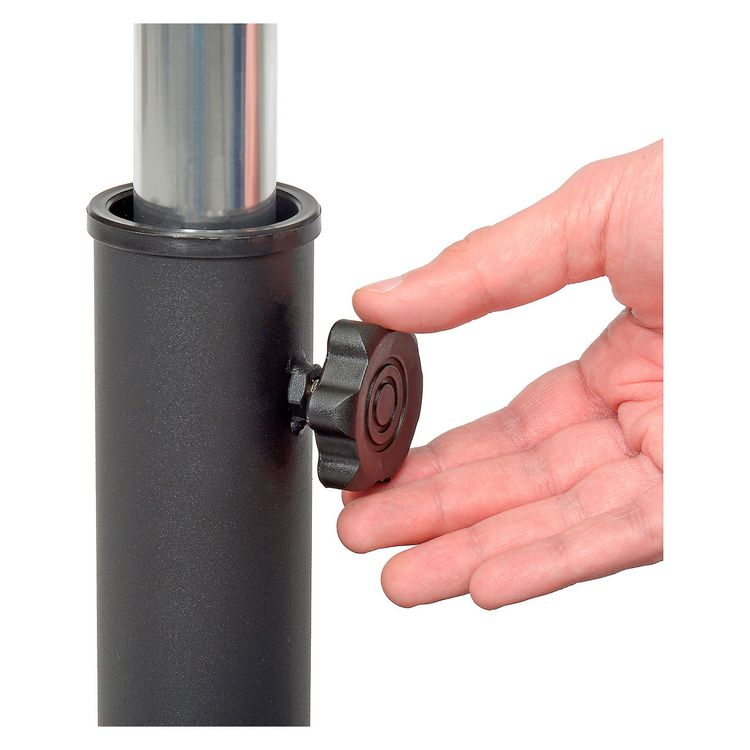 Umbrella Base, Square, Concrete, 88 lb Capacity, 20 x 20 x 15.75, Black