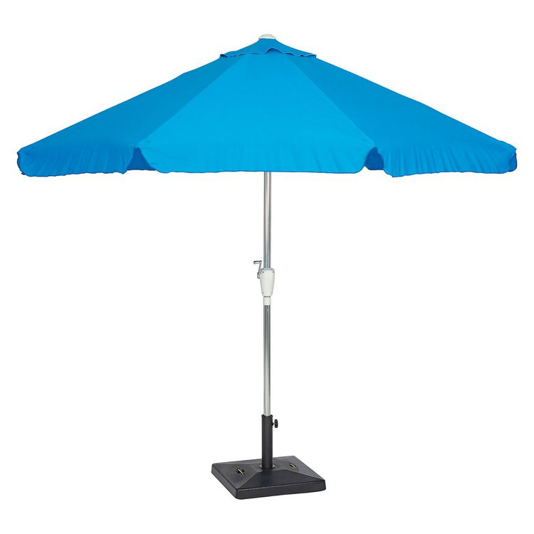 Umbrella Base, Square, Concrete, 88 lb Capacity, 20 x 20 x 15.75, Black