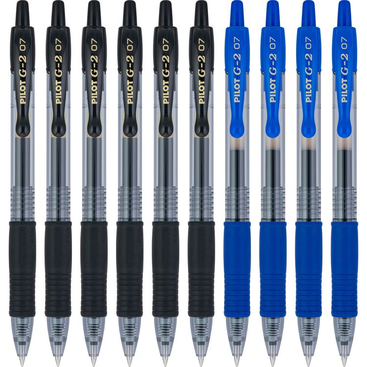 G2 Premium Gel Pen, Retractable, Fine 0.7 mm, Assorted Ink and Barrel Colors, 10/Pack