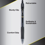 G2 Premium Gel Pen, Retractable, Fine 0.7 mm, Assorted Ink and Barrel Colors, 10/Pack