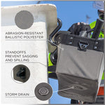 Arsenal 5844 Bucket Truck Tool Bag with Tool Tethering Attachment Points, 18 x 7.5 x 7.5, Polyester, Gray