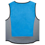 Chill-Its 6667 Wet Evaporative PVA Cooling Vest with Zipper, PVA, 5X-Large, Blue
