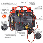Arsenal 5711 Bucket Truck Tool Board, Locking Aerial Bucket Hooks Kit, 8 Compartments, 24 x 22, Gray