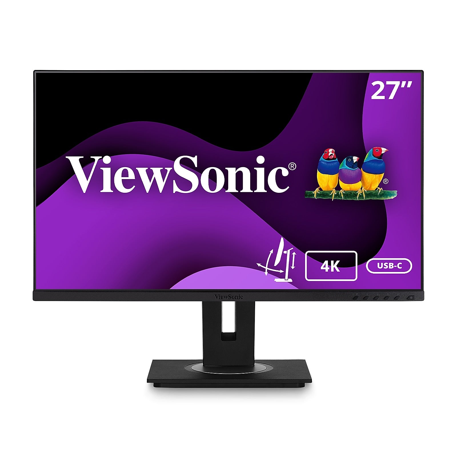 ViewSonic 27" 4K Ultra HD 60 Hz LCD Monitor, Black (VG2756-4K)