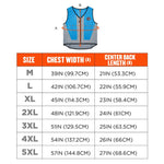 Chill-Its 6667 Wet Evaporative PVA Cooling Vest with Zipper, PVA, 5X-Large, Blue