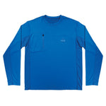 Chill-Its 6689 Cooling Long Sleeve Sun Shirt with UV Protection, Medium, Blue
