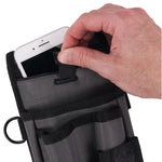 Arsenal 5569 Belt Clip Tool Pouch with Device Holster, 4 Compartments, 5 x 2 x 8.5, Polyester, Gray