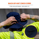 Chill-Its 8939 Cooling Bucket Hat, Polyester/Spandex, One Size Fits Most, Navy