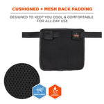 Arsenal 5716 Server Apron Pouch with Pockets, 5 Compartments, 11 x 10, Nylon, Black