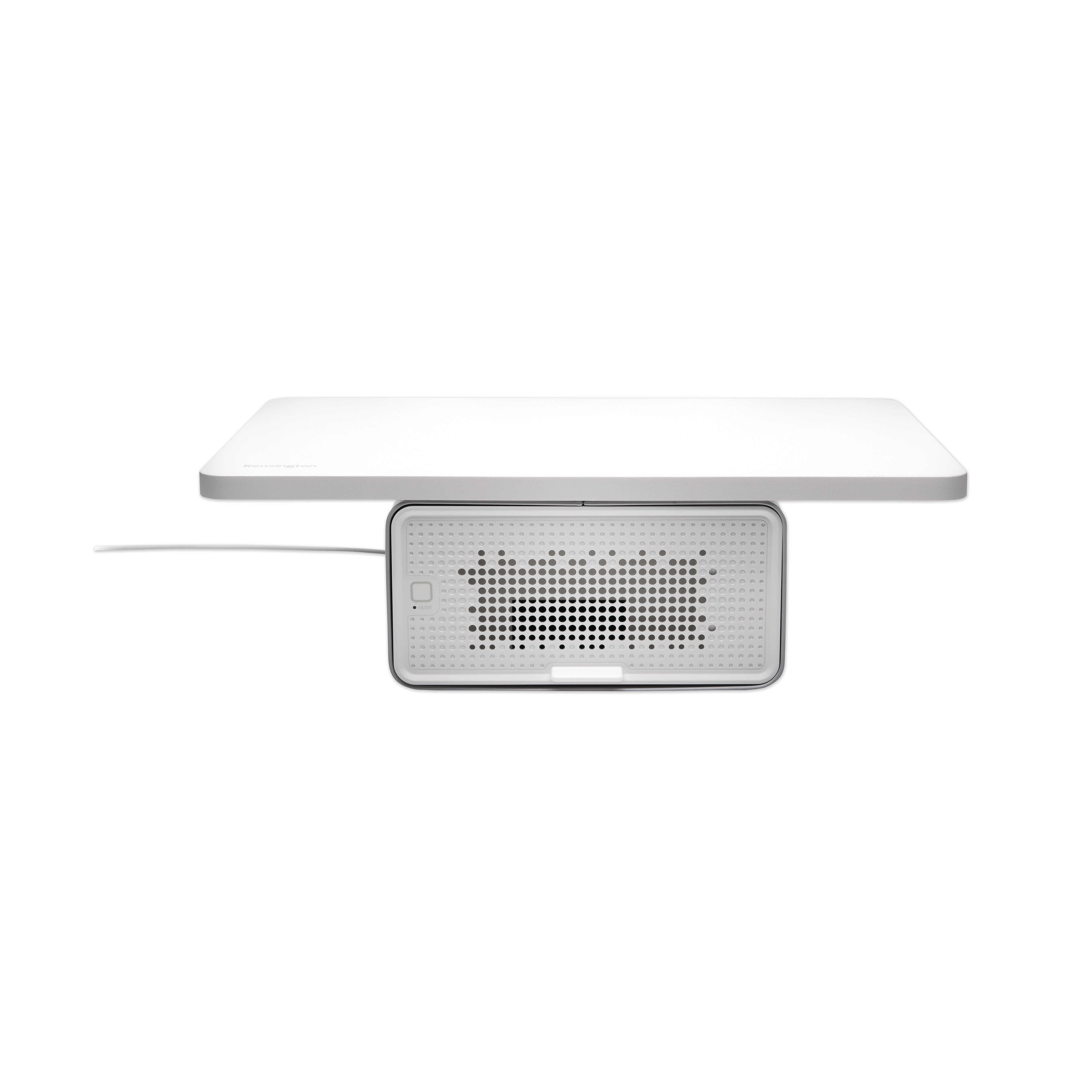 Kensington FreshView Wellness Monitor Stand with Air Purifier, For 27" Monitors, White (KMW55460)