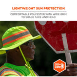 Chill-Its 8935CT Hi-Vis PVA Ranger Sun Hat, Polyester/PVA, 2X-Large/3X-Large, Lime