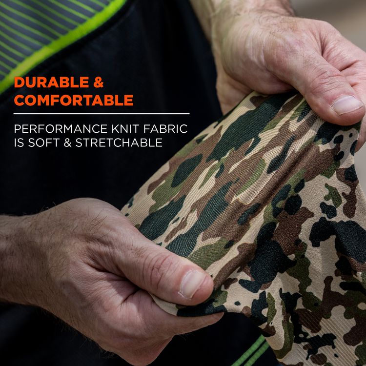 Chill-Its 6695 Sun Protection Arm Sleeves, Polyester/Spandex, Medium/Large, Camo