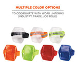 Squids 3386 Arm Band ID/Badge Holder, Vertical, Hi-Vis Lime, 3.75 x 4.25 Holder, 2.5 x 4 Insert, 10/Pack