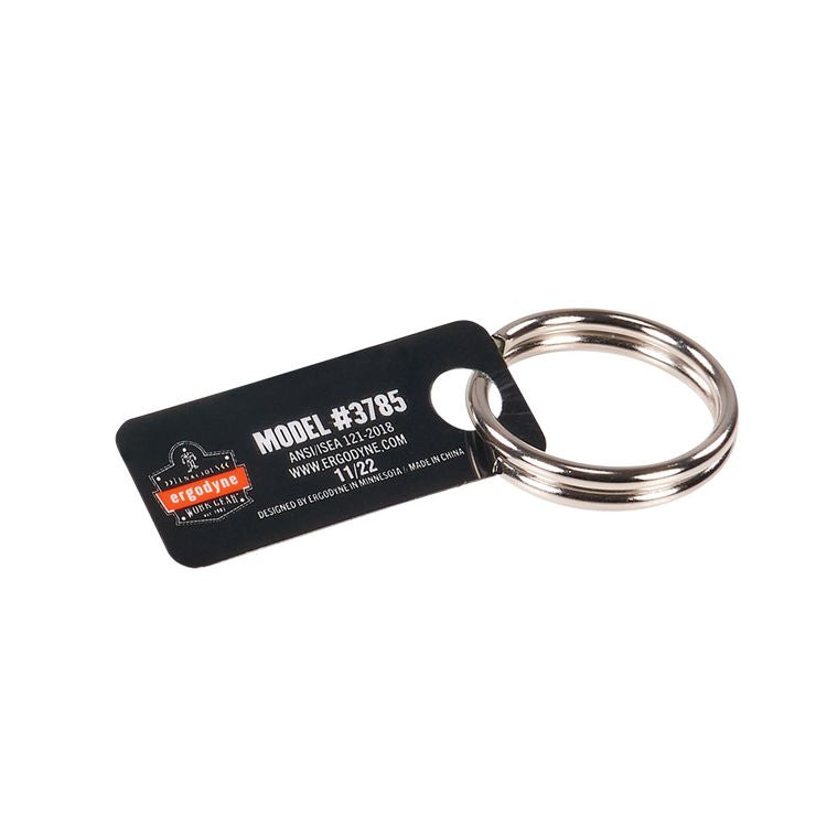 Squids 3785 Split Ring Tool Attachment, 2 lb Max Working Capacity, 1" dia, Silver, 10/Pack