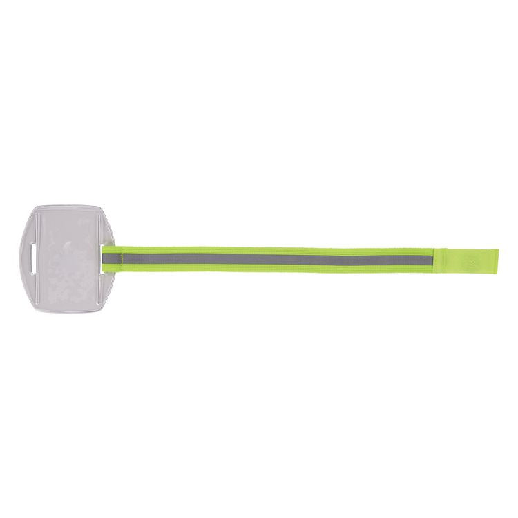 Squids 3386 Arm Band ID/Badge Holder, Vertical, Hi-Vis Lime, 3.75 x 4.25 Holder, 2.5 x 4 Insert, 10/Pack