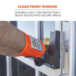 Squids 3388 Wrist ID/Badge Holder, Vertical, Orange, 3.5 x 5.5 Holder, 2.75 x 3.75 Insert
