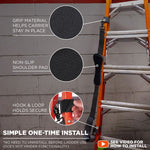 Arsenal 5302 Ladder Shoulder Lifting Strap, Supports Up to 100 lb, 2 x 4 x 10.5, Black