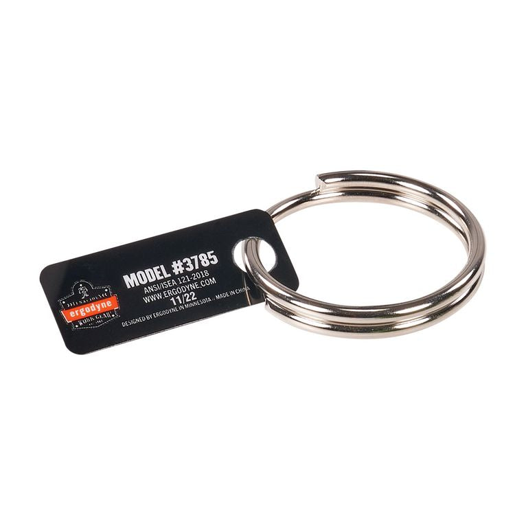 Squids 3785 Split Ring Tool Attachment, 2 lb Max Working Capacity, 1.5" dia, Silver, 10/Pack