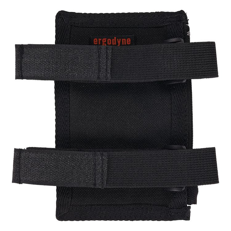 Squids 3387 Dual Band Arm ID/Badge Holder with Zipper, Vertical, Black, 3.75 x 5.75 for 2.75 x 4.75 Insert