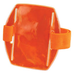 Squids 3386 Arm Band ID/Badge Holder, Vertical, Orange, 3.75 x 4.25 Holder, 2.5 x 4 Insert, 10/Pack