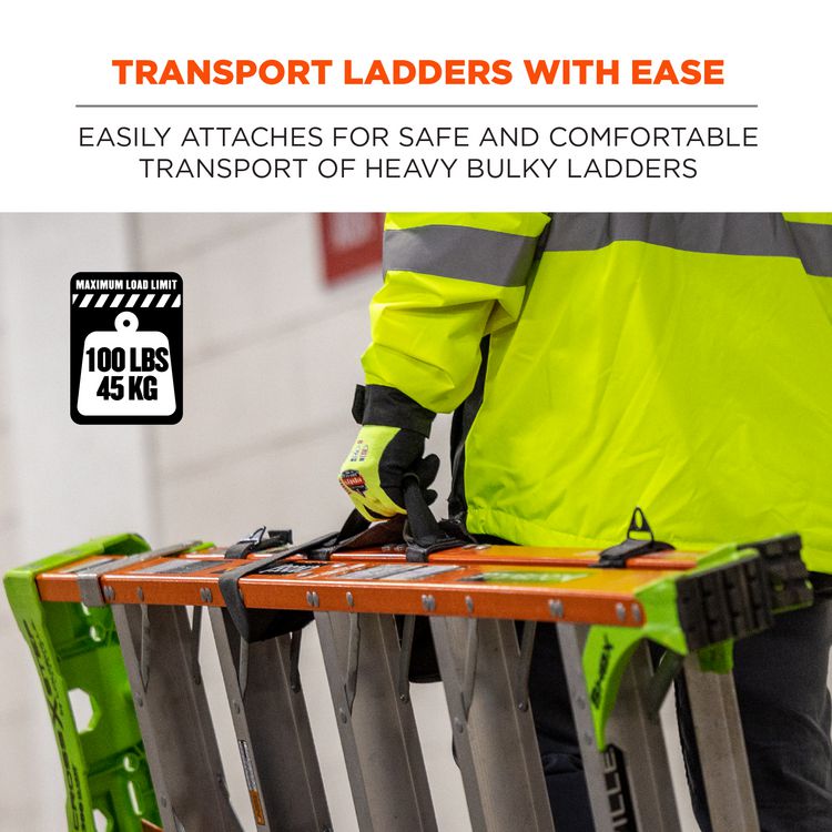 Arsenal 5301 Ladder Carrying Handle, Supports Up to 100 lb, 2 x 9 x 11, Black