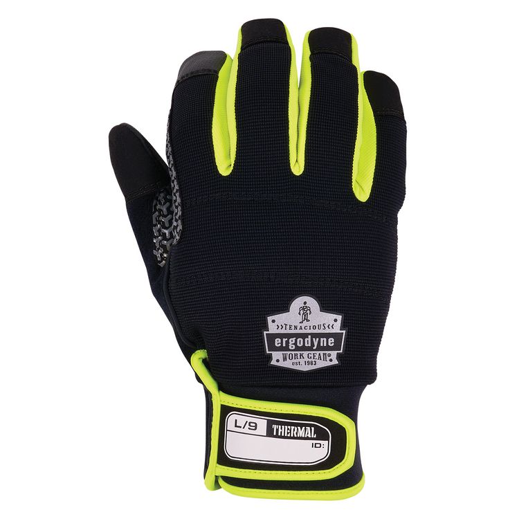 ProFlex 850 Insulated Freezer Gloves, EN388: 3X22B, 9" Long, X-Large, Black, Pair