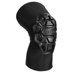 ProFlex 550 Padded Knee Sleeves with 3-Layer Foam Cap, Slip-On, Small/Medium, Black, Pair