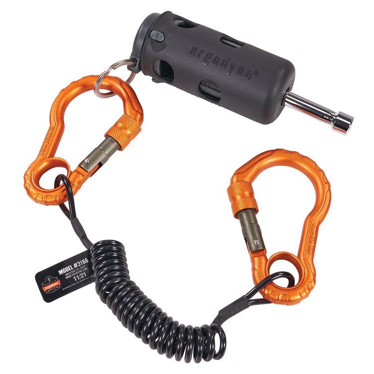 Squids 3745 Tool Grip and Tether Attachment Point, 1 lb Max Working Capacity, 5.5" Long, Black, 2/Pack