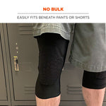 Proflex 525 Lightweight Padded Knee Sleeves, Slip-On, Small/Medium, Black, Pair