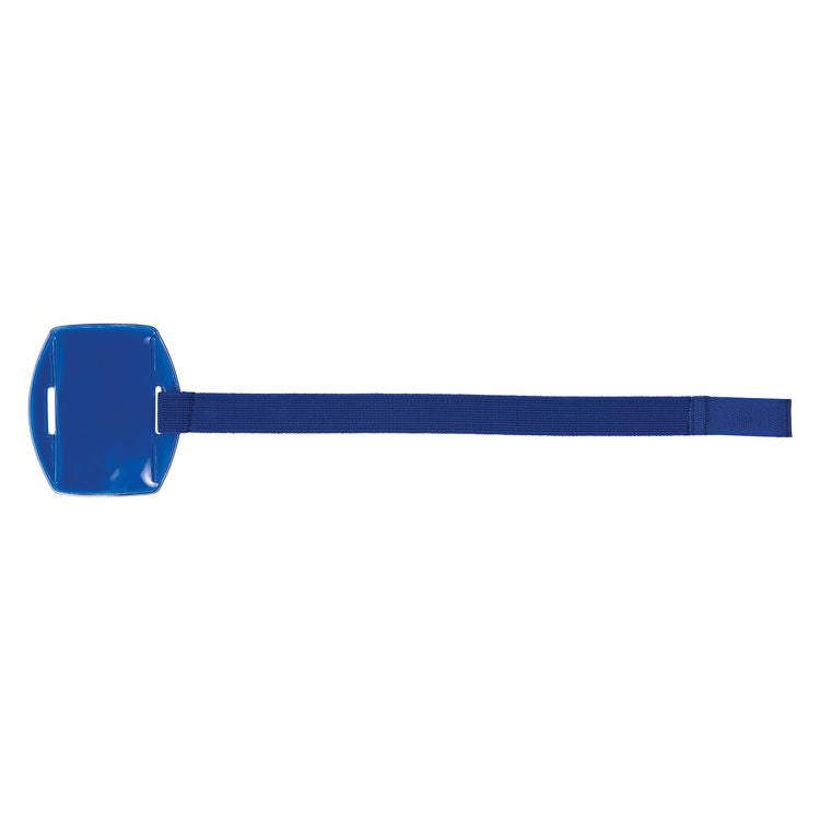 Squids 3386 Arm Band ID/Badge Holder, Vertical, Blue, 3.75 x 4.25 Holder, 2.5 x 4 Insert, 10/Pack