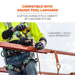 Squids 3174 Anchor Choke Strap for Tool Tethering, 25 lb Max Safe Working Capacity, 15" Long, Orange