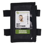 Squids 3387 Dual Band Arm ID/Badge Holder with Zipper, Vertical, Black, 3.75 x 5.75 for 2.75 x 4.75 Insert