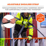 Arsenal 5302 Ladder Shoulder Lifting Strap, Supports Up to 100 lb, 2 x 4 x 10.5, Black