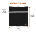 N-Ferno 6961 Reflective Winter Neck Gaiter, One Size Fits Most, Black