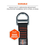 Squids 3176 Anchor Choke Strap for Tool Tethering, 40 lb Max Safe Working Capacity, 24" Long, Black