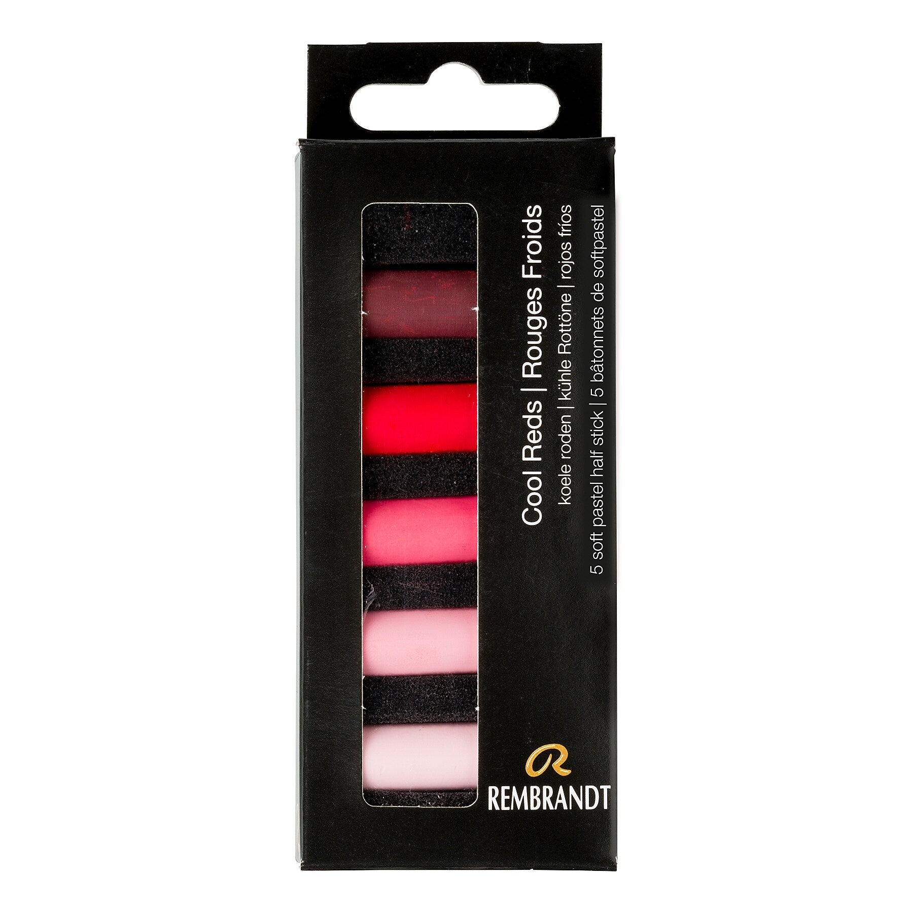 Rembrandt Soft Pastels Micro Sets, Cool Reds, 5/Set, 3 Sets/Bundle (RBX31820503-3)