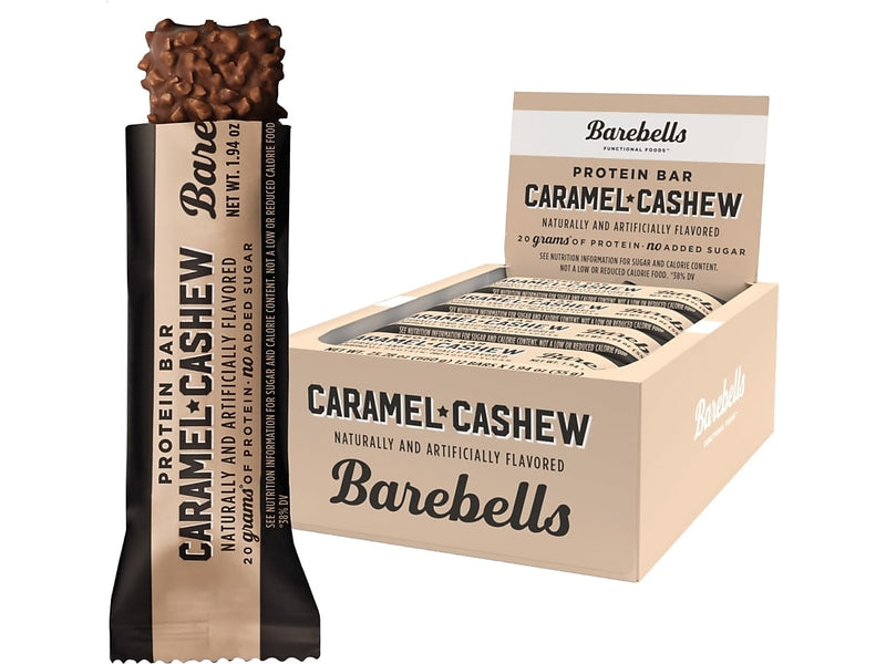 Barebells Caramel Cashew Protein Bar, 1.94 oz., 12 Bars/Box (B1022-USA)