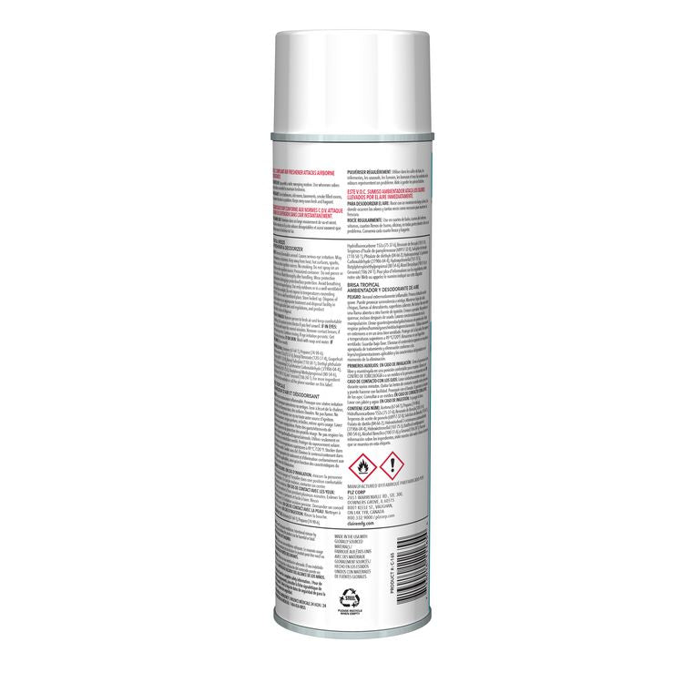Aerosol Air Freshener and Deodorizer, Tropic Breeze, 10 oz Aerosol Spray, 12 Cans