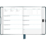 Foundation Undated Weekly/Monthly Planner, 8.5" x 6.75", Blue Cover, 12-Month: Undated