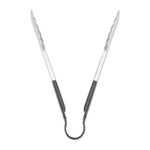 Dura-Kool Tongs, Stainless Steel, 9.5", Silver/Black