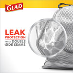 Glad ForceFlex Tall Kitchen Drawstring Trash Bags, 13 Gallon, Gain Lavender with Febreze Freshness, 80 Count (78533)
