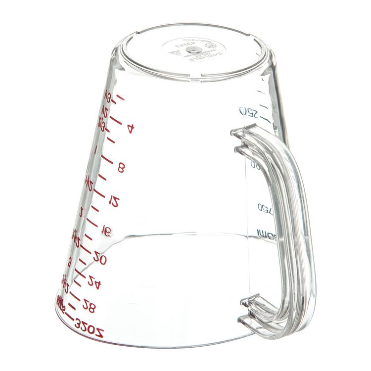 Commercial Measuring Cup, 1 qt, Plastic, Clear
