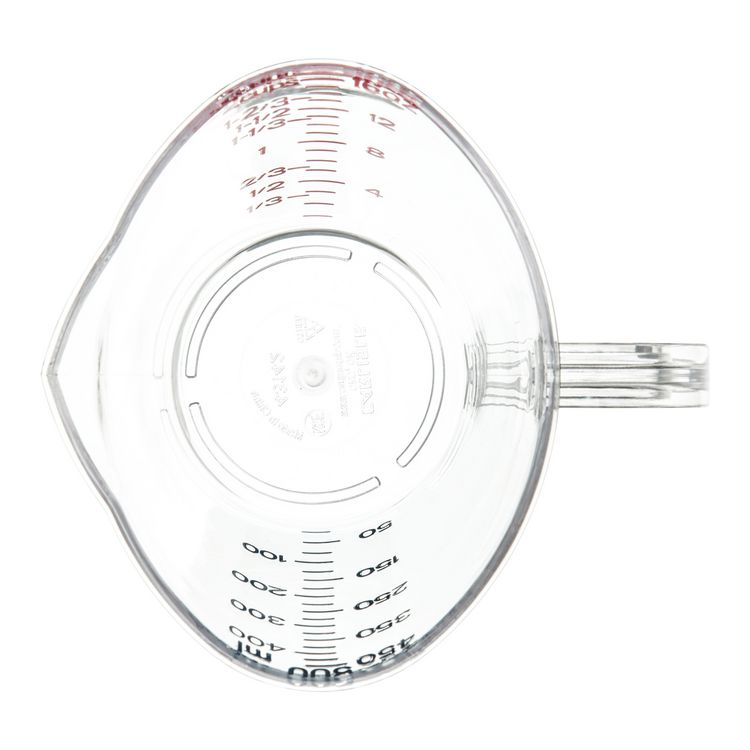 Commercial Measuring Cup, 1 pt, Plastic, Clear